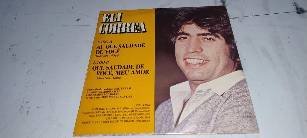 Eli Correa Compacto 1982 Que Saudade De Você (Usado) - Foto 2