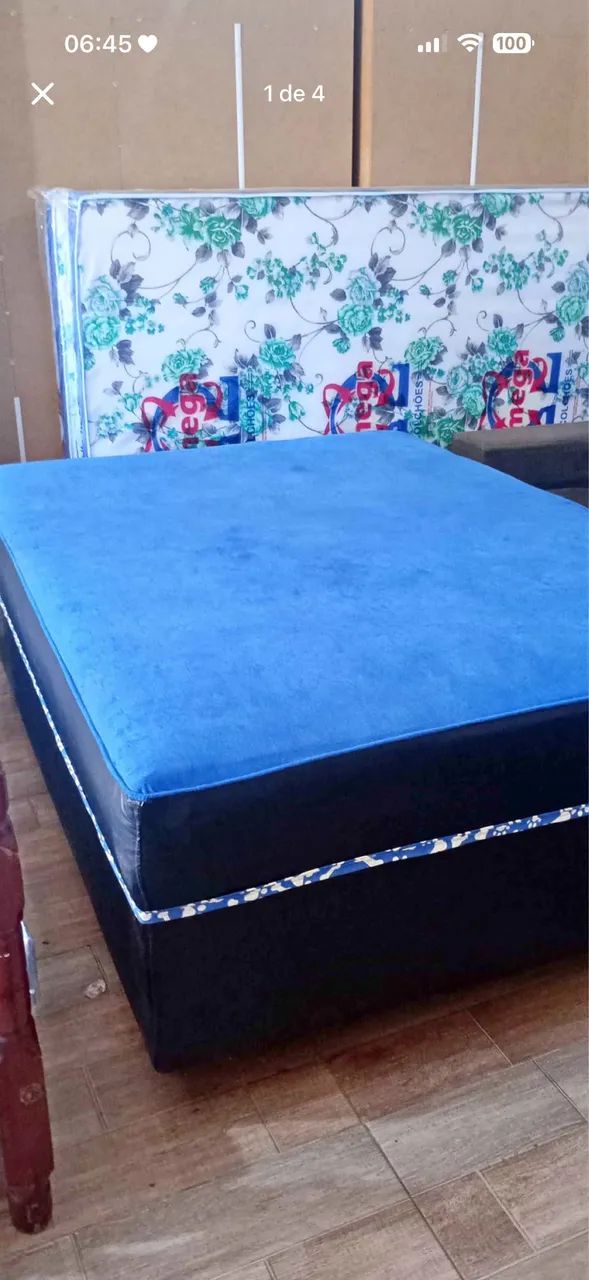 Camas de casal nova na cor azul e vermelho  - Foto 2