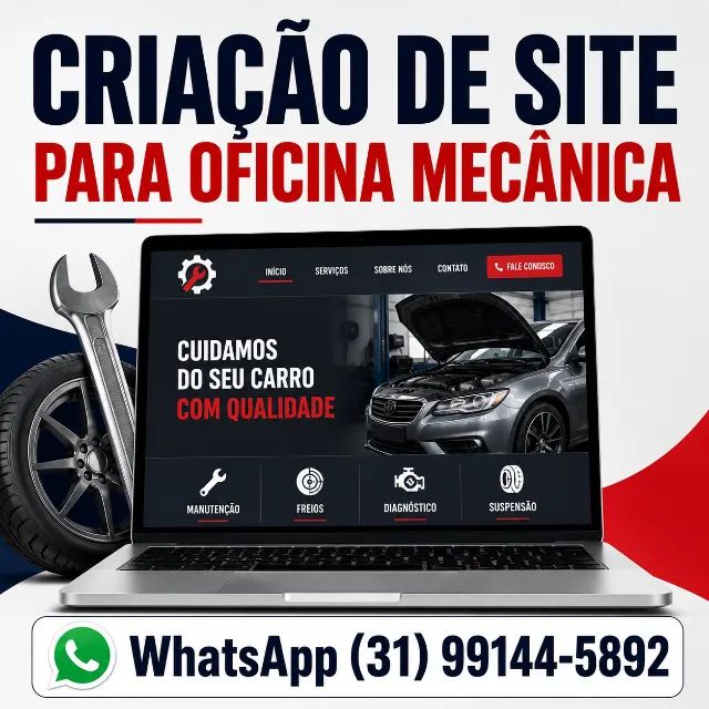 Criação de site para oficina mecânica e auto center