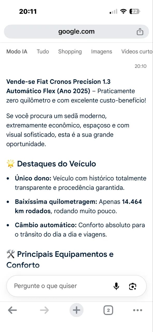 Fiat Cronos Precision 1.3 16V Flex Aut. 2025 - Foto 3