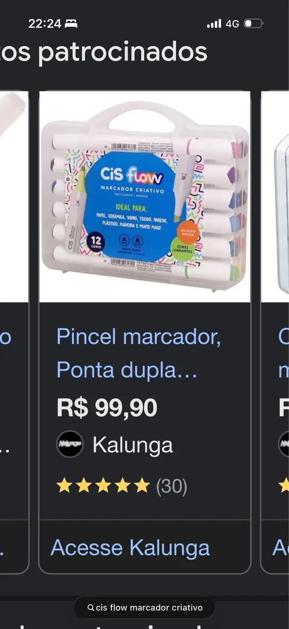 cis flor marcador criativo 12 cores  - Foto 5