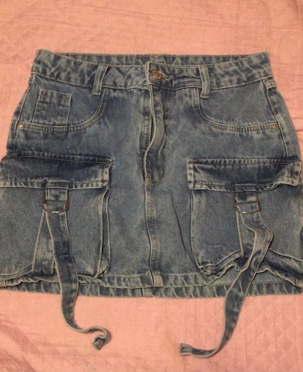 Mini saia jeans