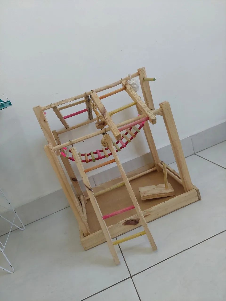 Gaiola viveiro + playground - Foto 4