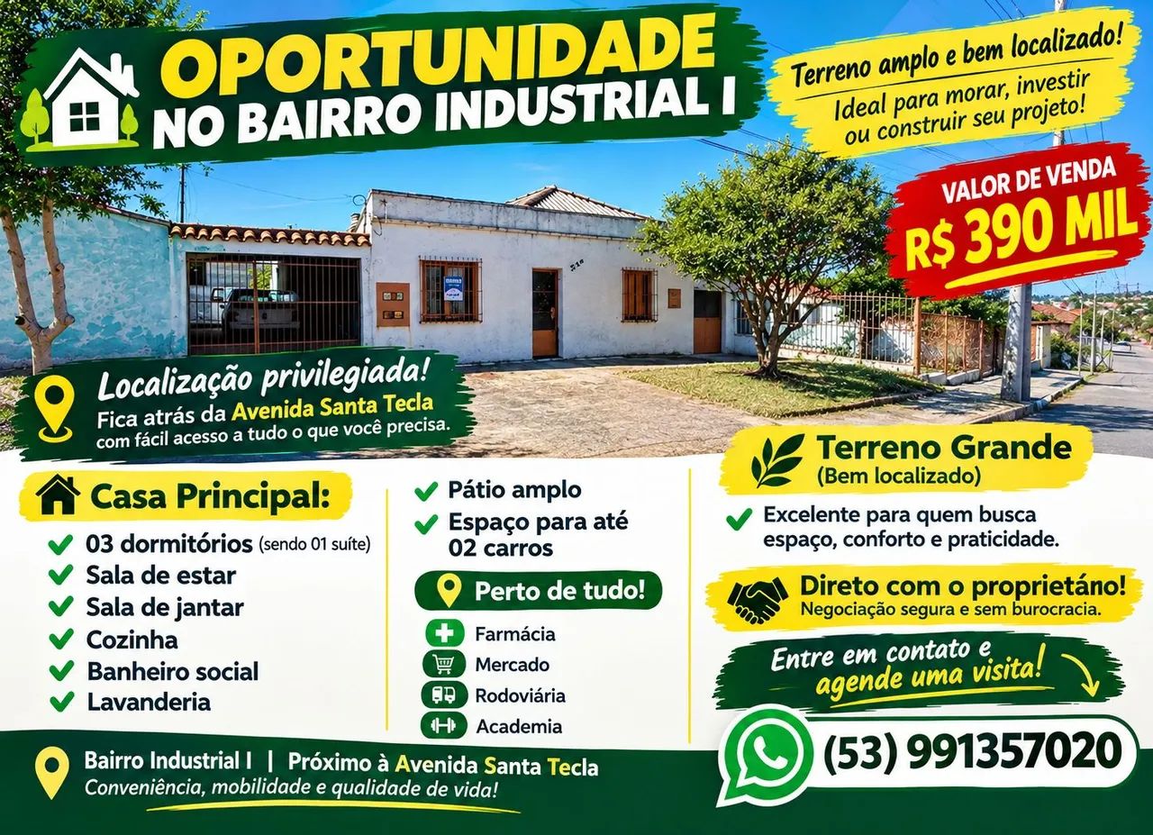 CASA A VENDA BAIRRO INDUSTRIAL