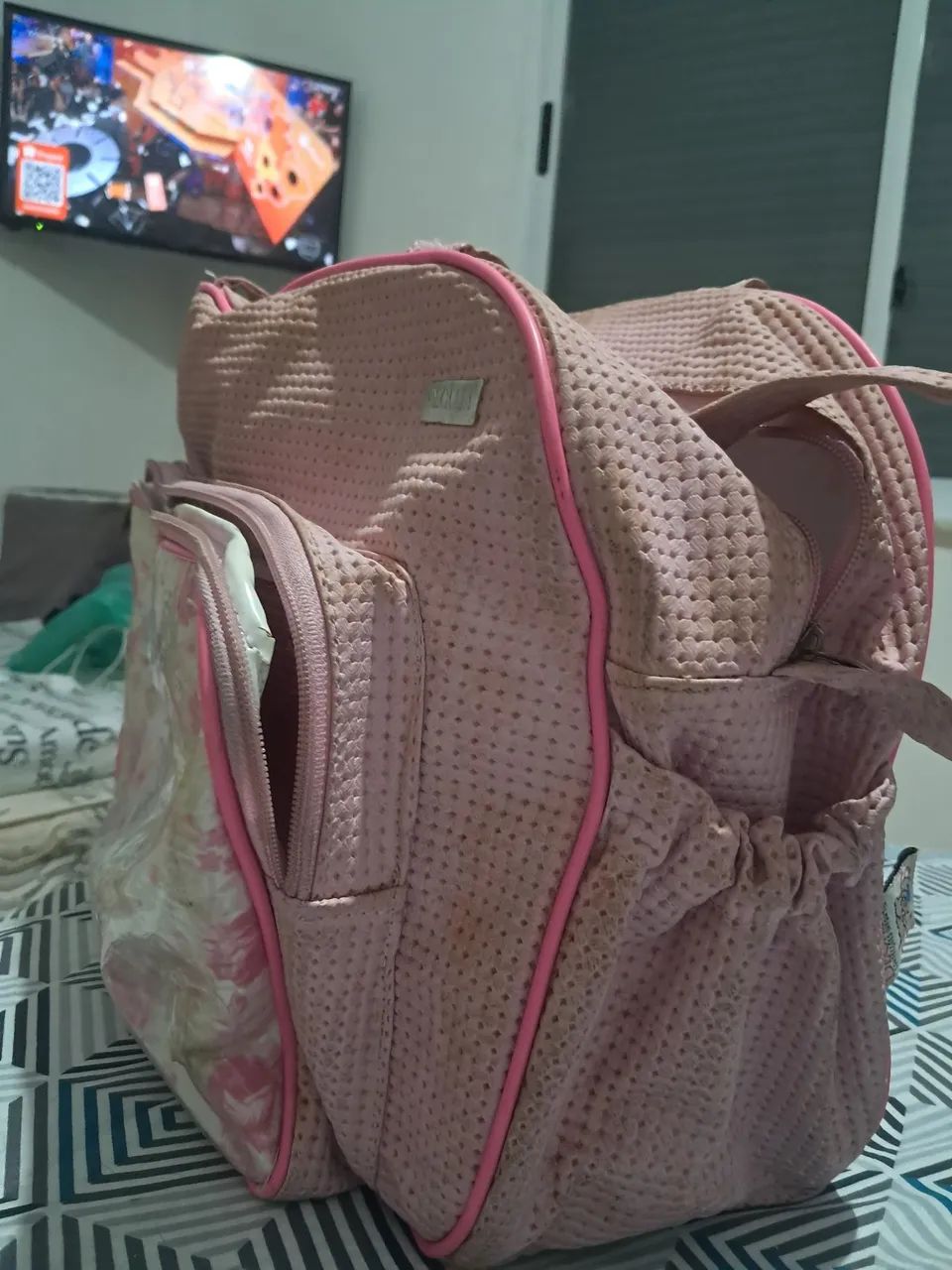 Bolsa Maternidade Rosa - Foto 3