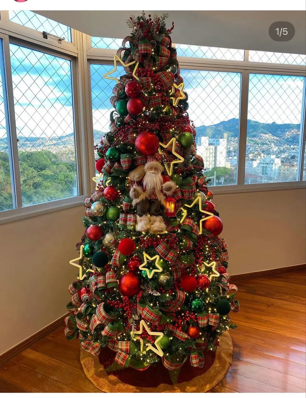 Árvore de Natal - 2,40 bem cheia  - Foto 3