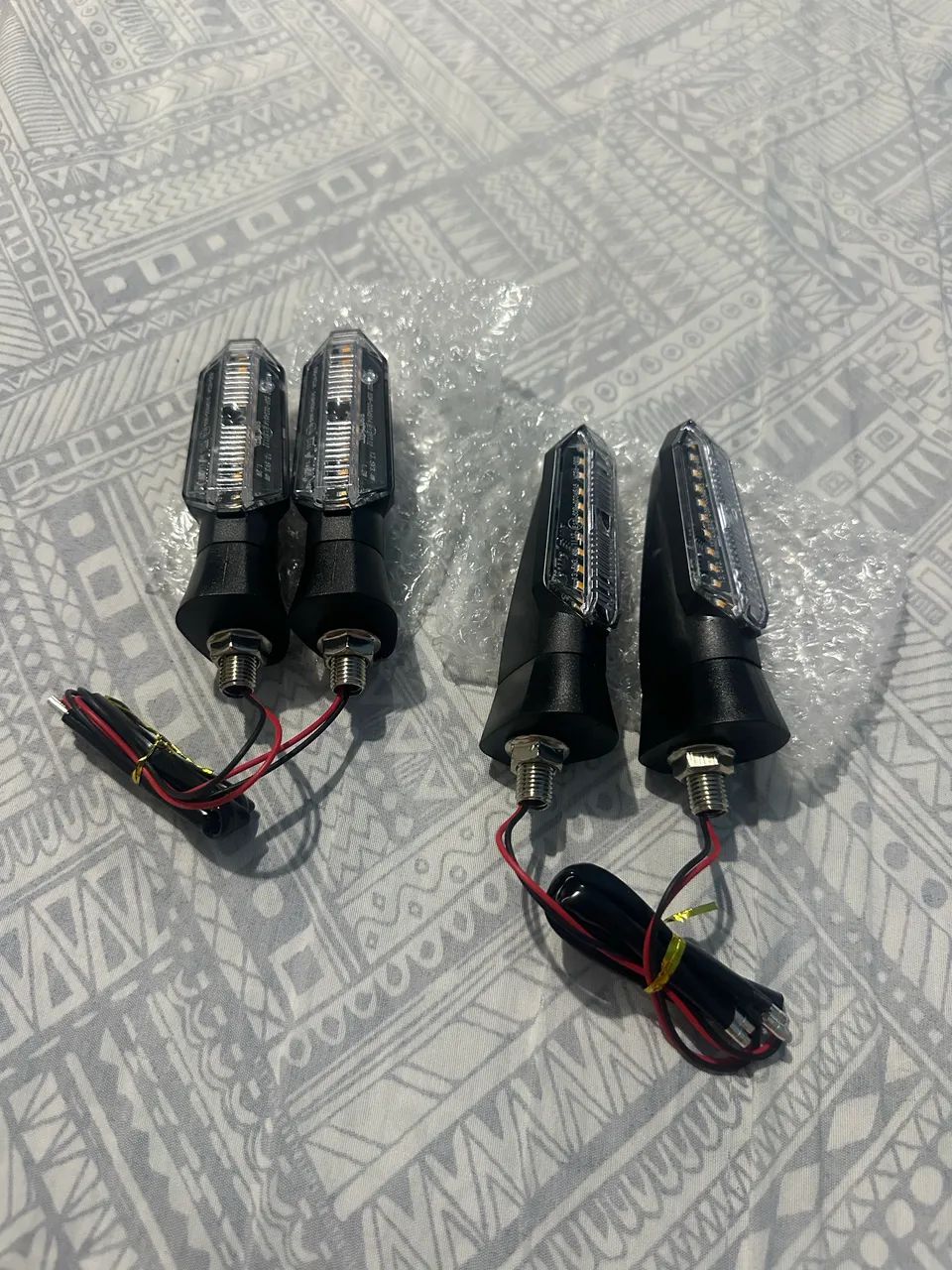 Kit 4 piscas de led sequencial 