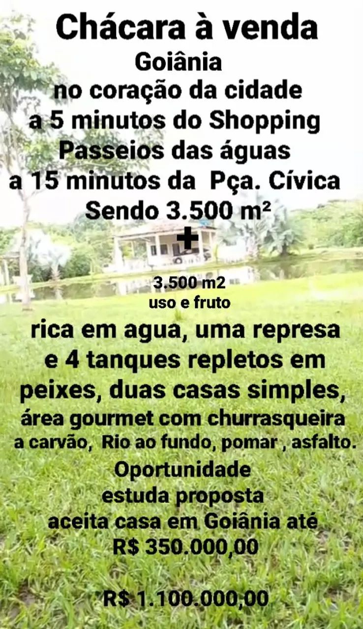 Chácara à venda Goiânia 