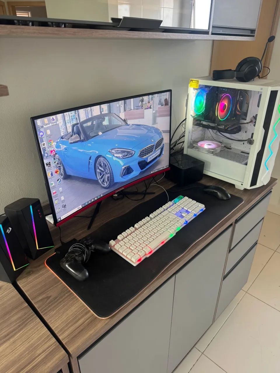 Pc game xeon + RX 560 XT 8gb + periféricos completo 