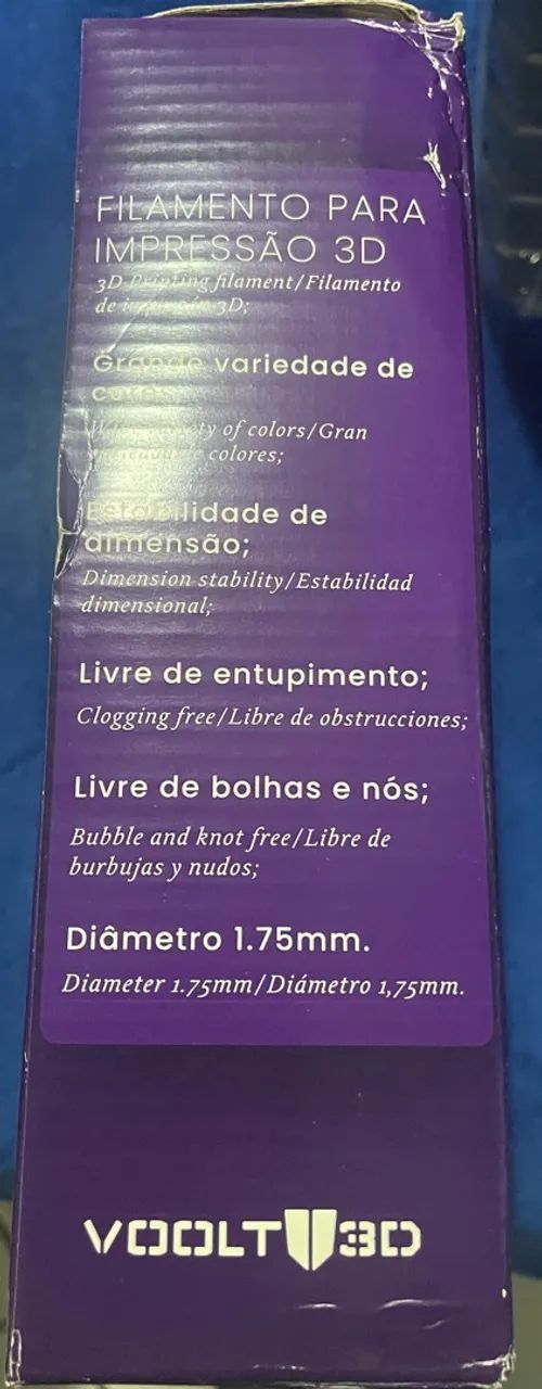 Filamento 3D voolt3d cor cobre 1,75mm - Foto 2
