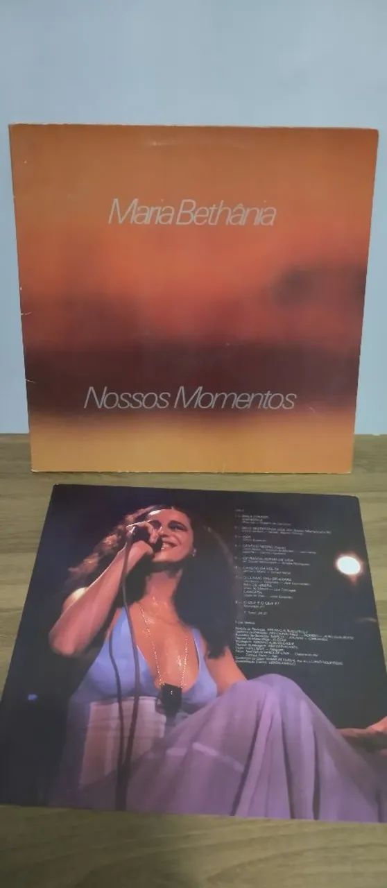 Lp Maria Bethânia Nossos Momentos 1982 + encarte