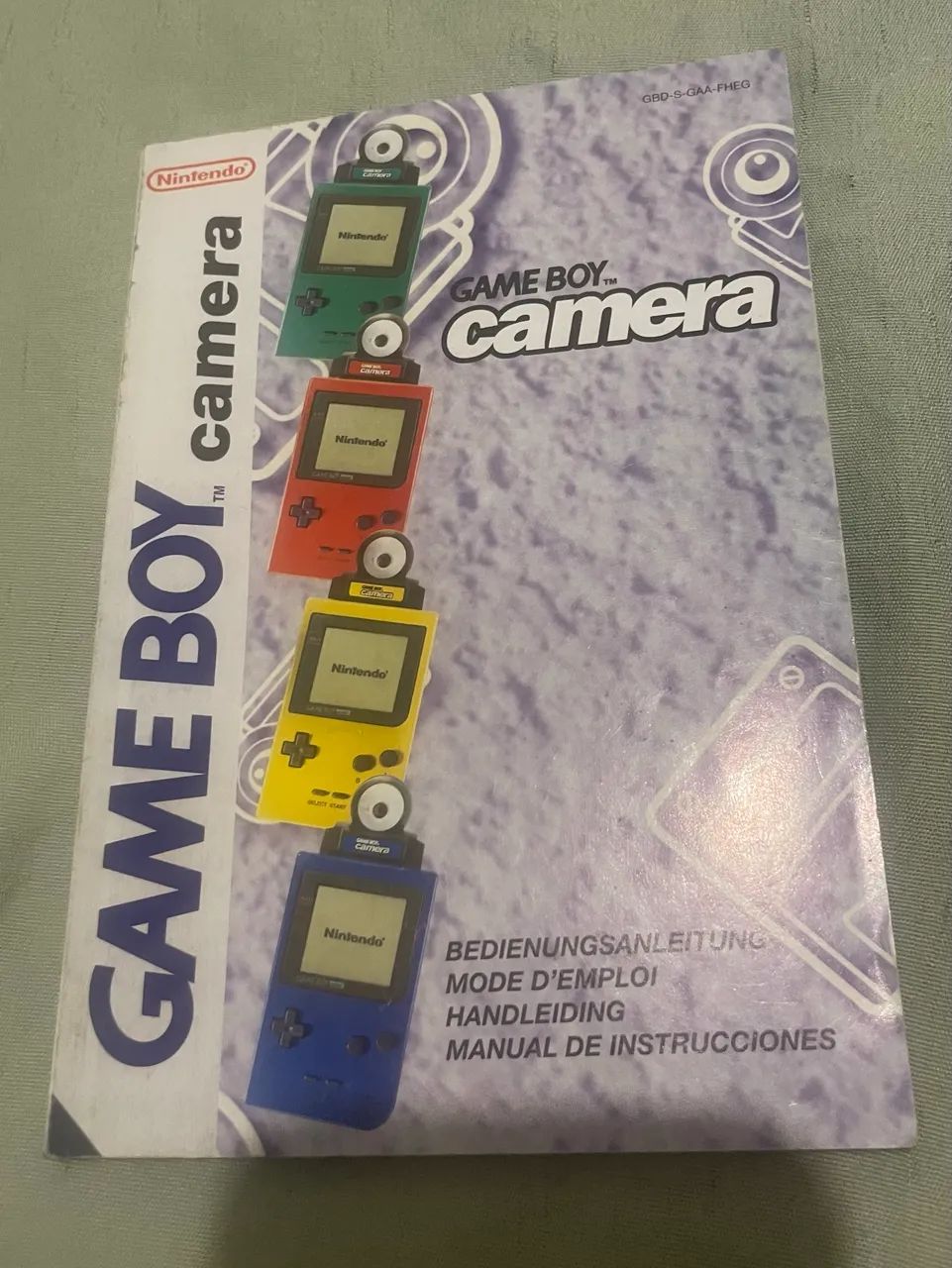 Manual Original Game Boy Camera Nintendo