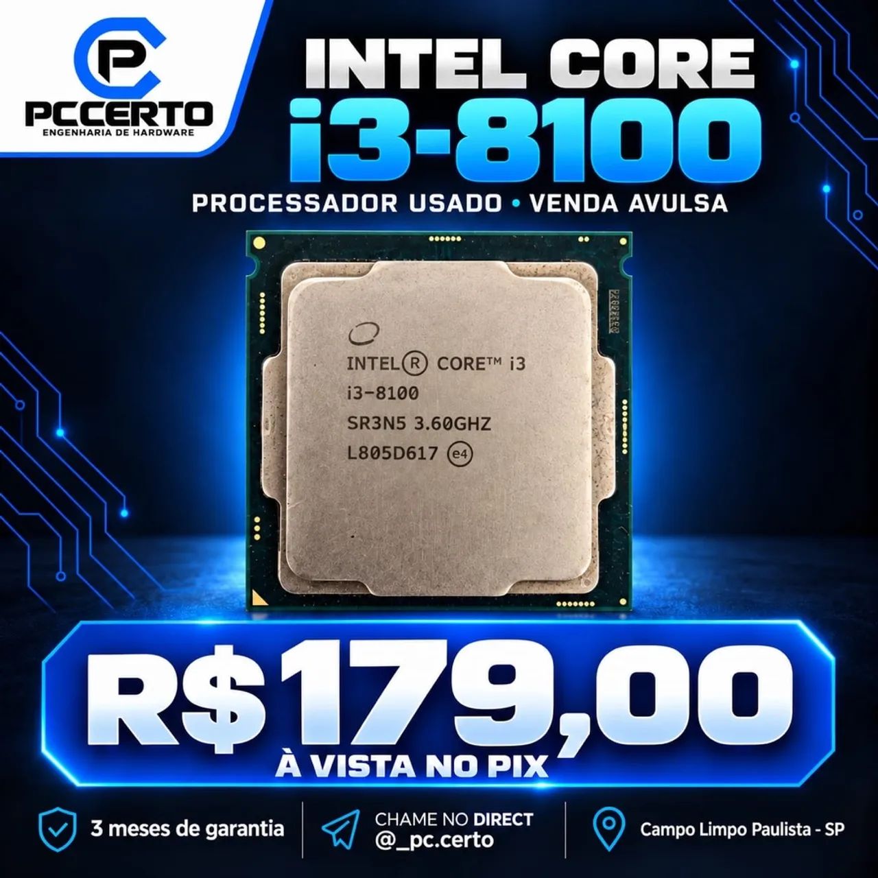 Intel Core i3 8100