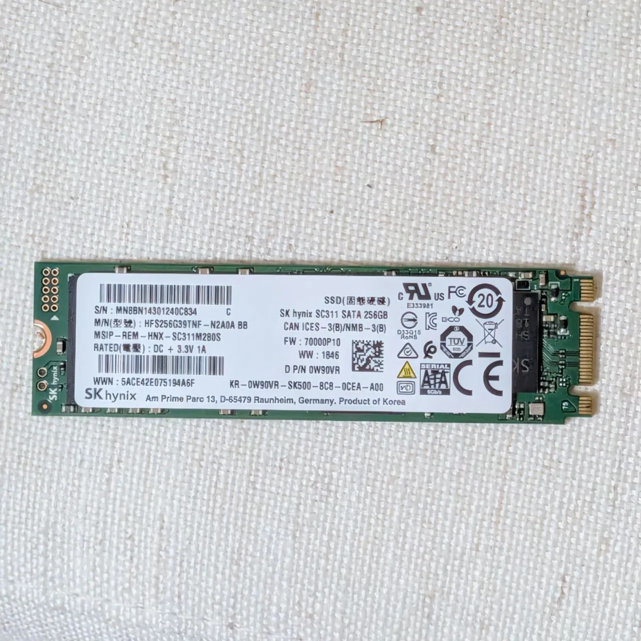 256GB SK Hynix SATA M.2 SSD SC311 - Armazenamento - Amizade
