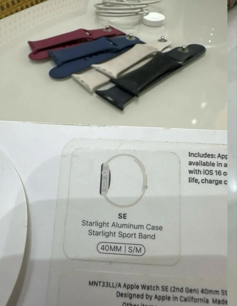 APPLE WATCH SE 2ª geração STARLIGHT  - Foto 4