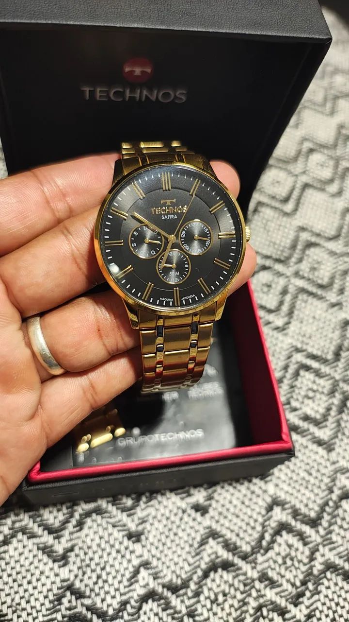 Relógio Technos dourado novo novo!!! - Foto 2
