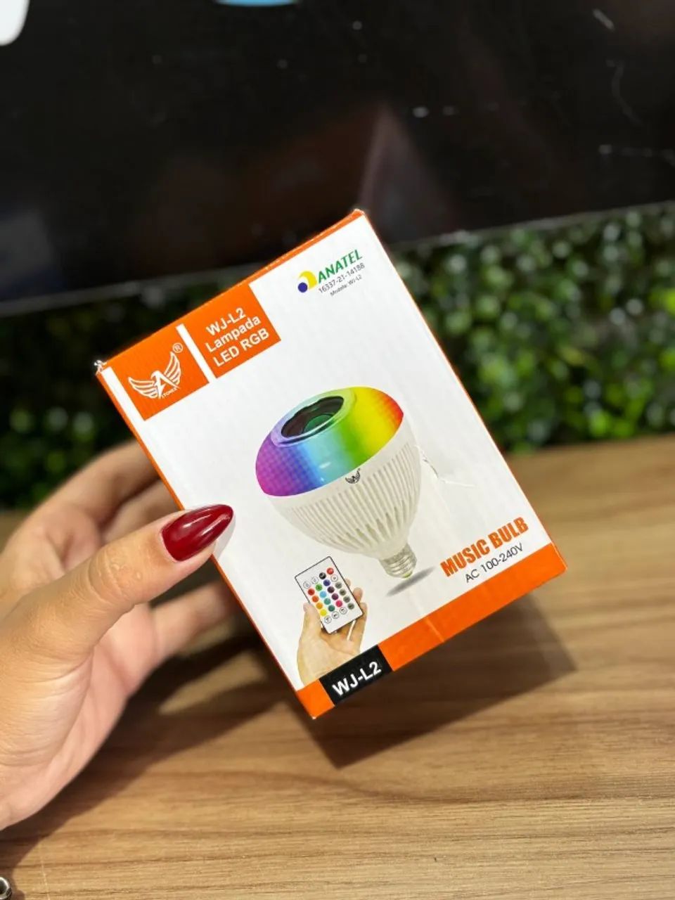 Lâmpada LED RGB com Caixa de Som - WJ-L2 LTOMEX