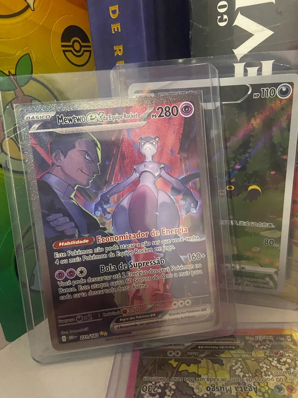 Mewtwo EX da Equipe Rocket (231/182) NM - Foto 5
