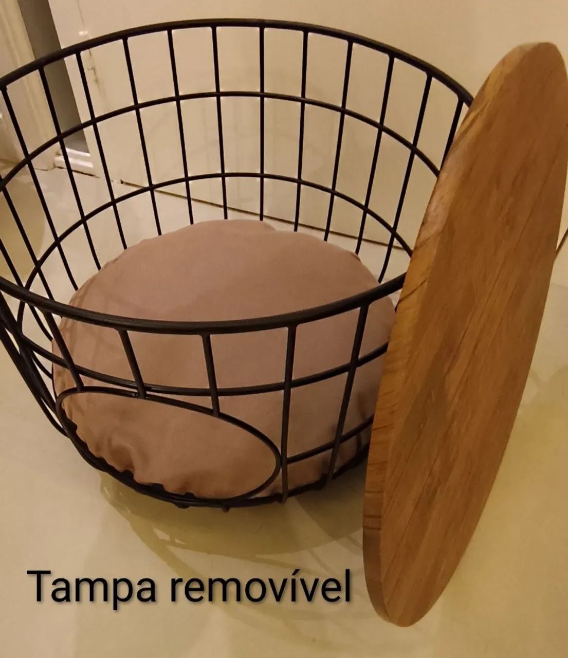 Mesa de apoio para sala e cama Pet integrada tipo toca<br> - Foto 4