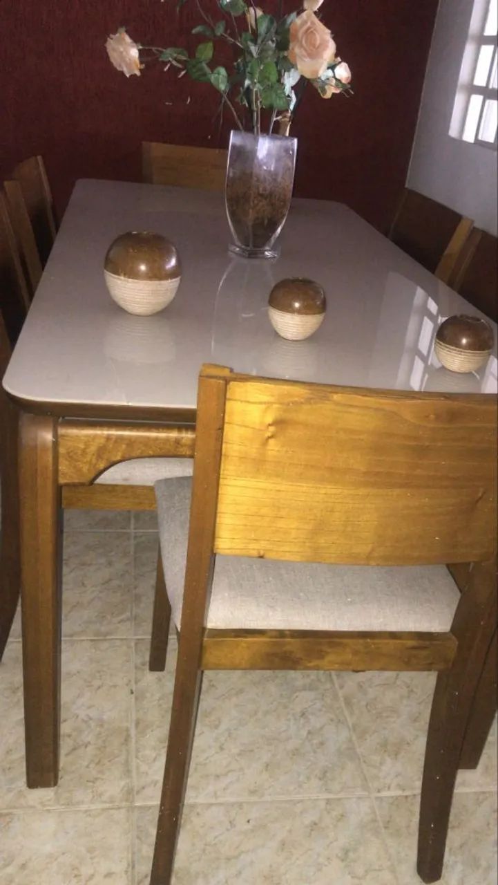 Mesa de cozinha de 6 lugares - Foto 2
