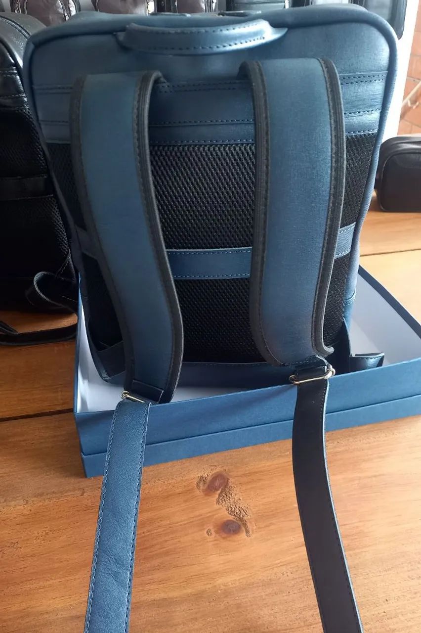 Mochila executiva de couro prada  - Foto 4