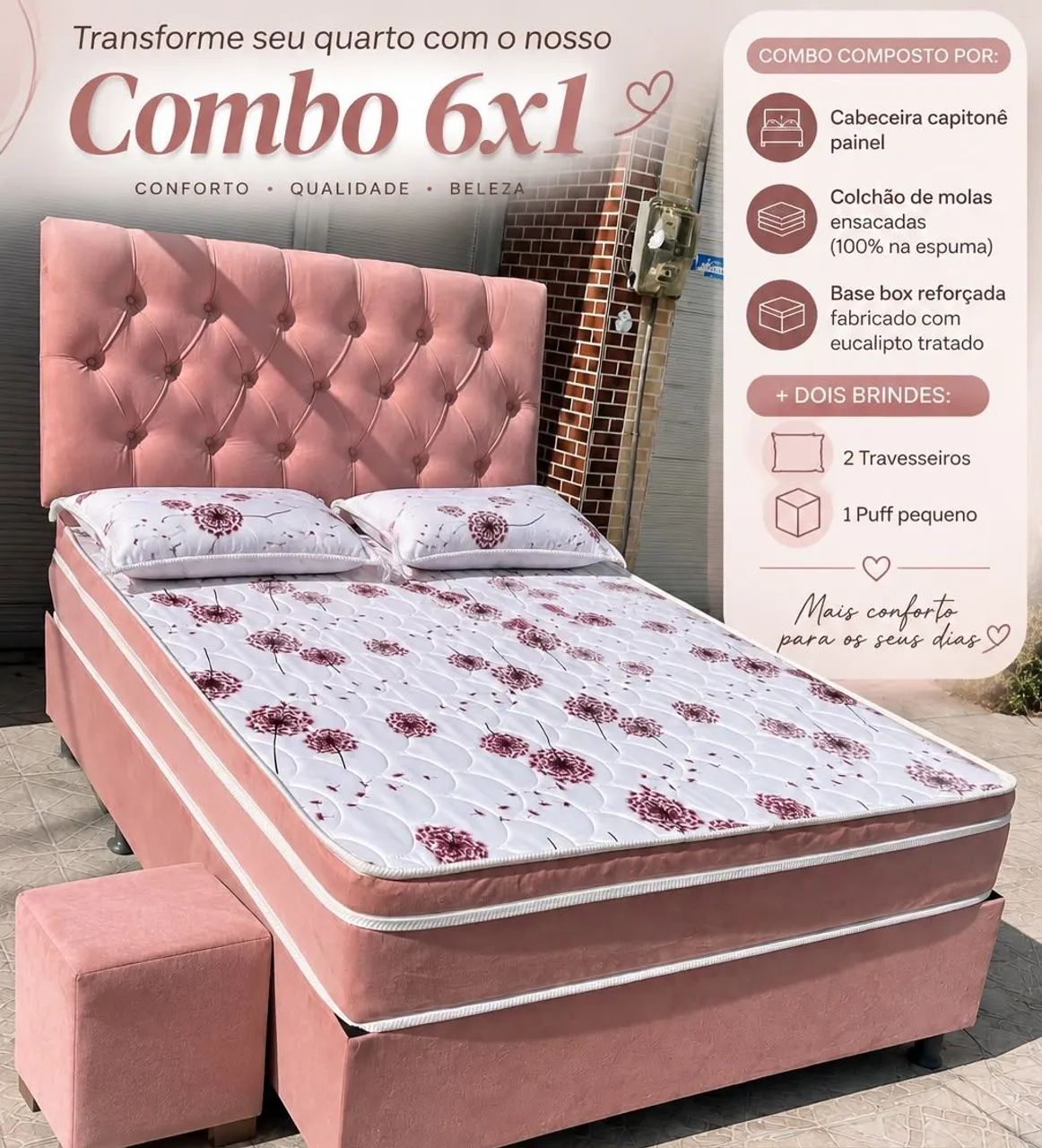 COMBO 6×1 casal Queen  - Foto 2
