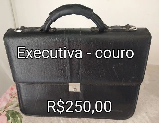 Vendo Maleta Bushbuck executiva em couro - Guarulhos