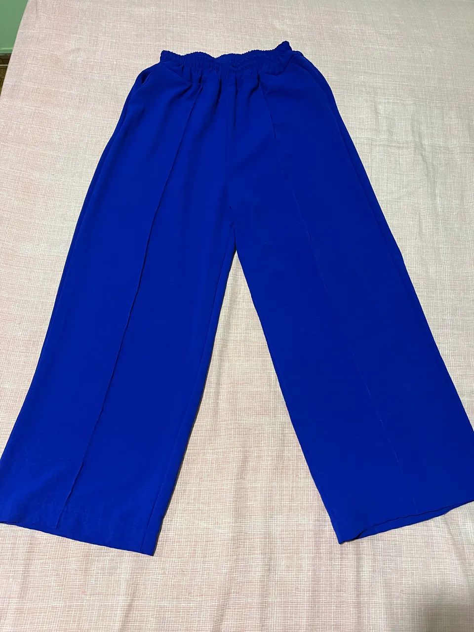 Calça pantalona duna azul