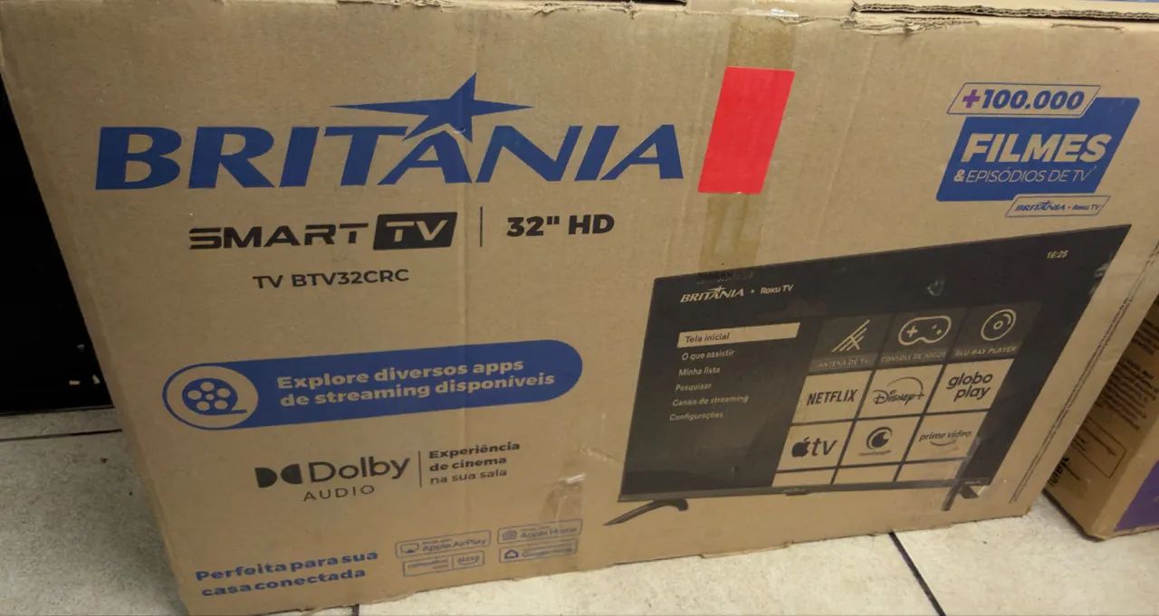Tv 32 smart roku na caixa  - Foto 2