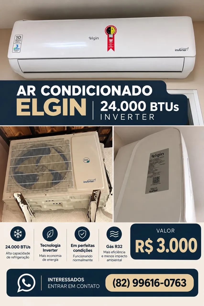 Ar condicionado 24mil btus