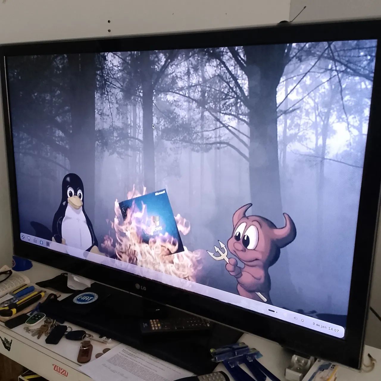 Tv LCD LG 47 polegadas não é smart  - Foto 2