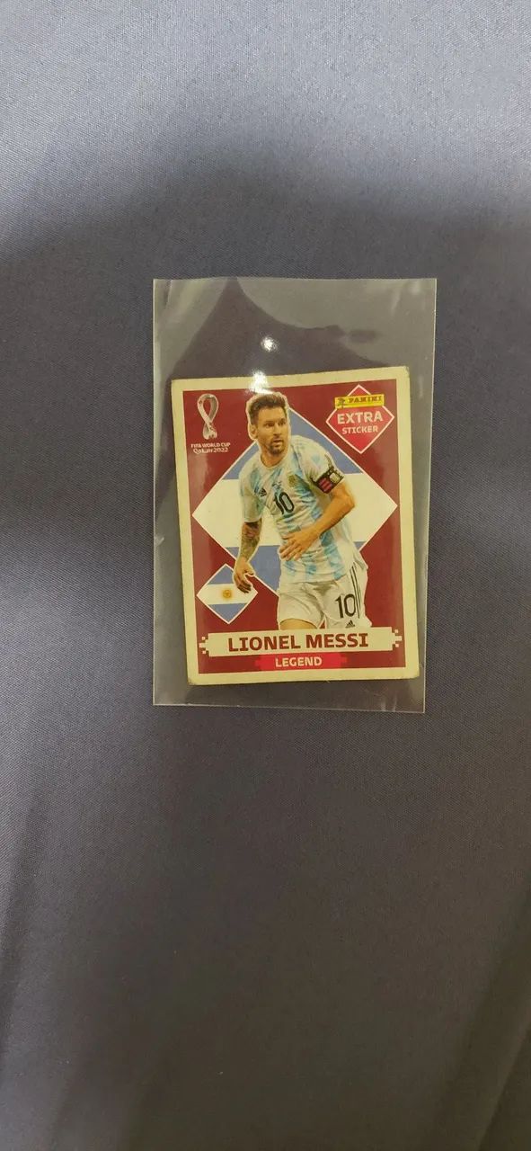 FIGURINHA DO MESSI LENDÁRIA DA COPA DE 2022!!