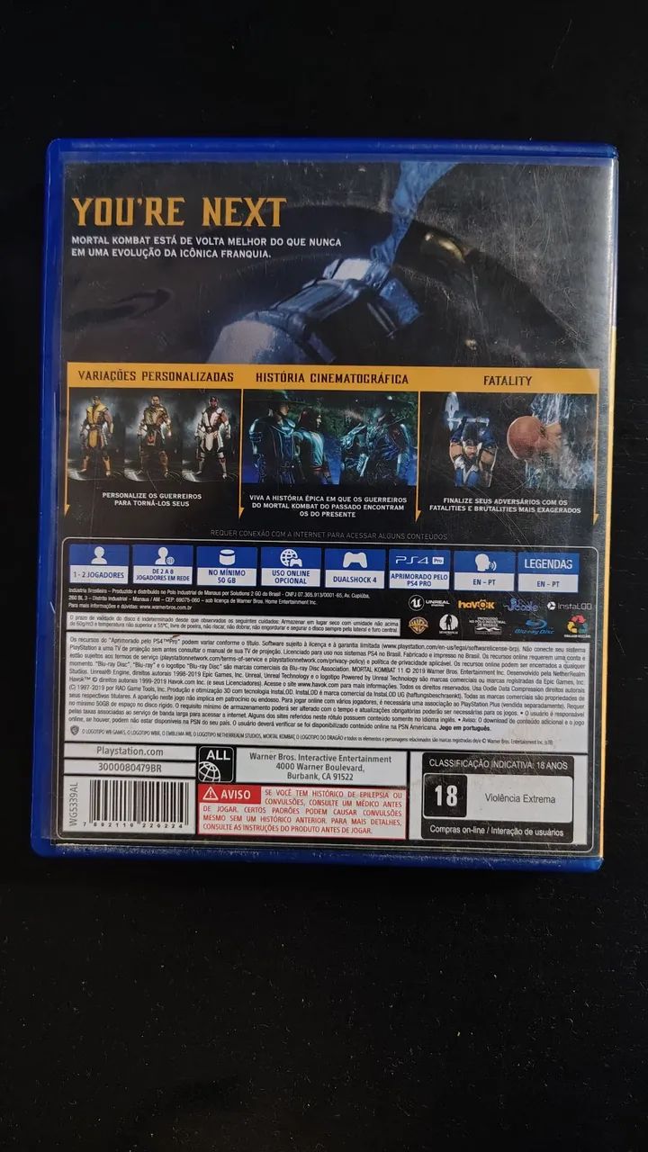 Vende-se jogo Mortal Kombat 11 para PS4/PS5 - Foto 2