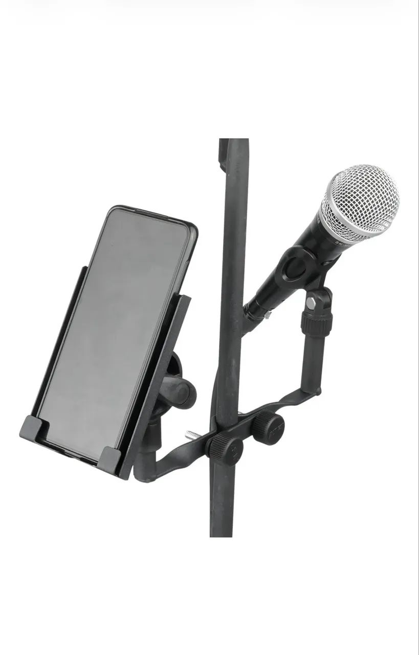 Clamp suporte pra celular e microfone, duplo C17 ASK