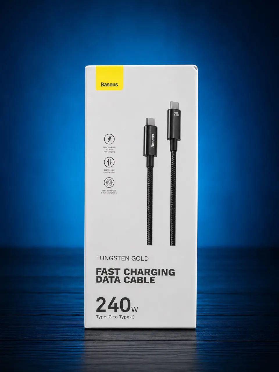 Cabo Baseus 240W Nylon tungsten 2M (Novo) - Foto 2