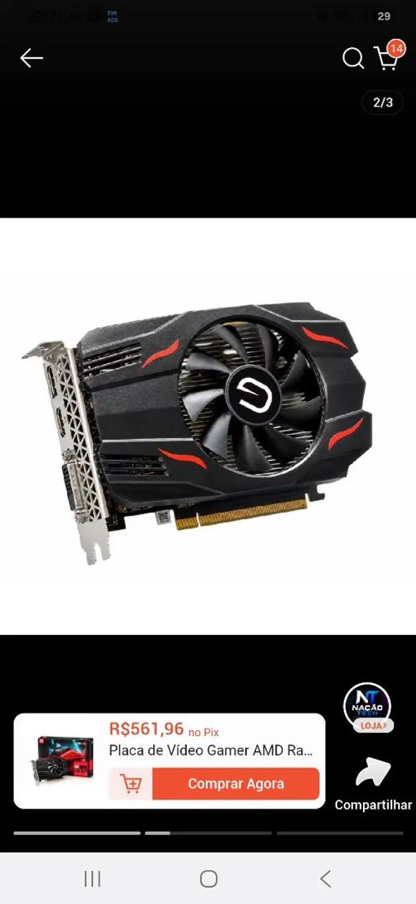 Placa de video Randeon R7 240. - Foto 2