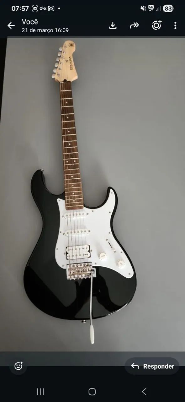 Guitarra Yamaha nova com NF - Foto 5