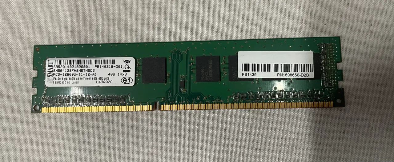 5 memórias para desktop ddr3 4GB 1Rx8