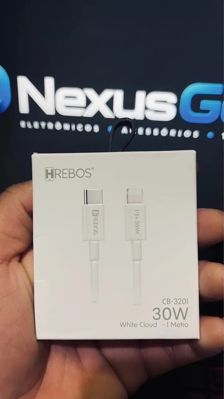 Cabo USB-C para Lightning 30W Turbo 1 Metro Hrebos