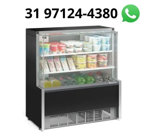 Balcão refrigerado 1,25m 2 placas Gelopar 