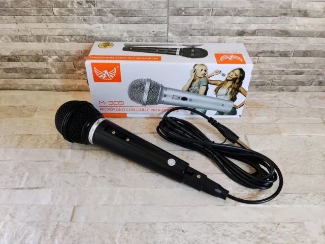 Microfone Dinâmico Com Fio Karaokê Altomex Cabo P10 - Foto 4