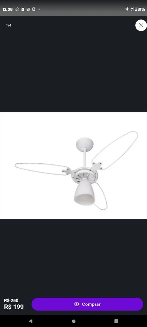 Ventilador de teto para arrumar  - Foto 3