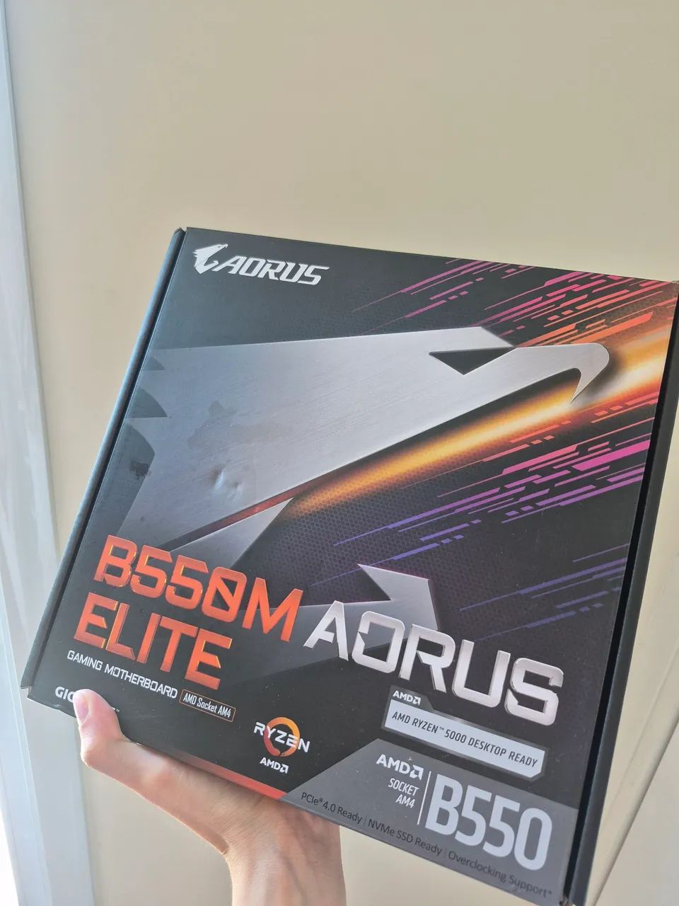 Placa-mãe Gigabyte B550M Aorus Elite - Foto 2