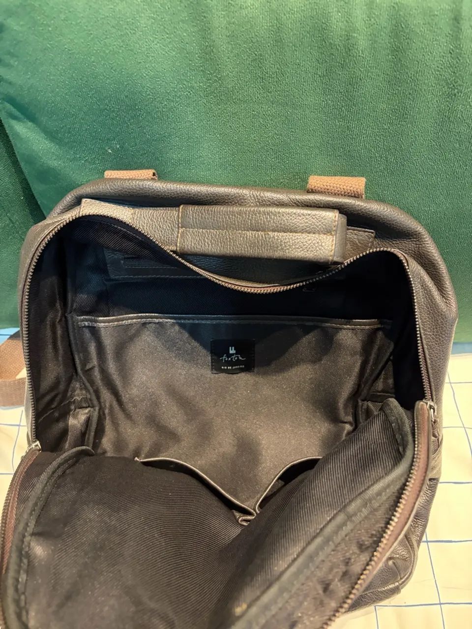 Mochila Foxton couro marrom  - Foto 4