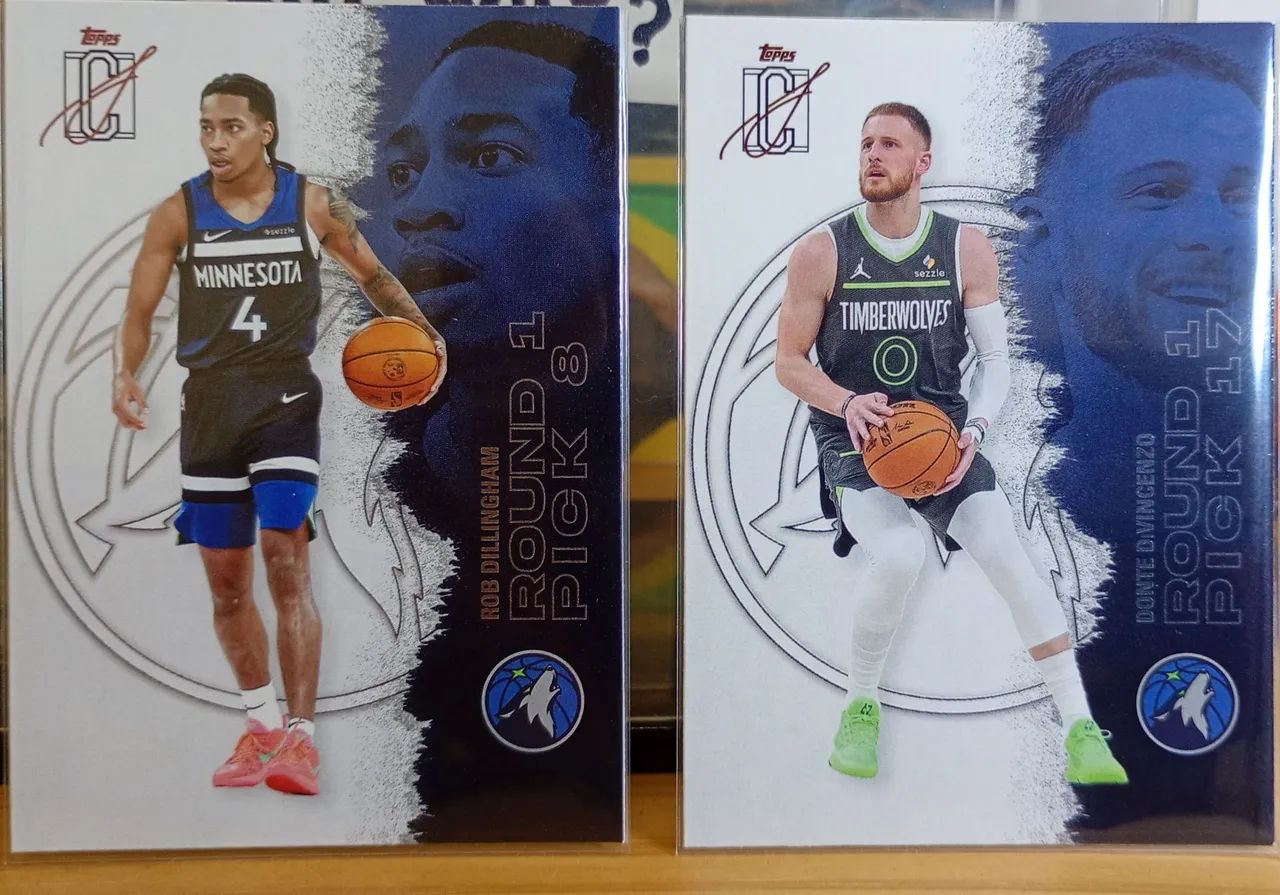 4 cards nba topps signature class - wolves - Foto 3