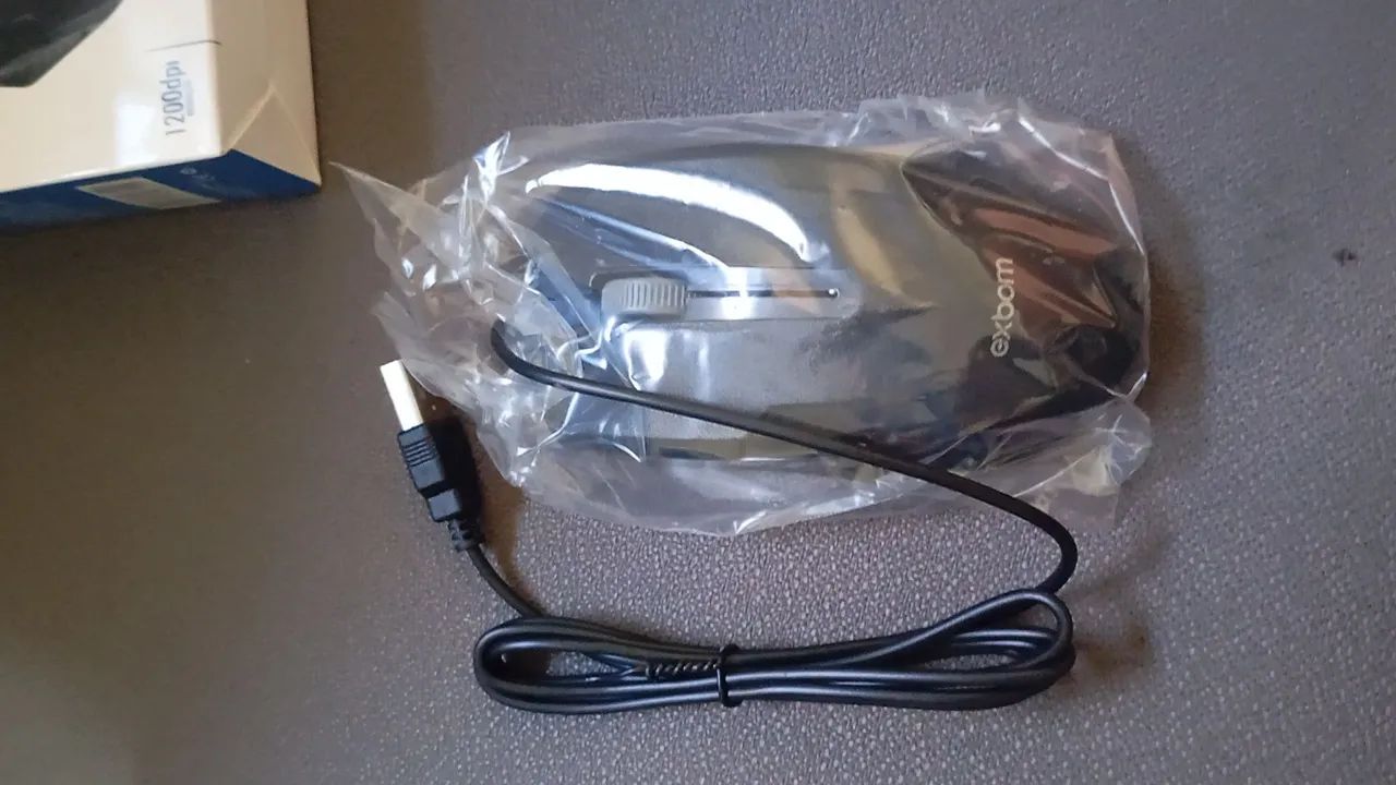 Kit 10 Mouse óptico EXBOM 1200dpi com RGB  - Foto 3