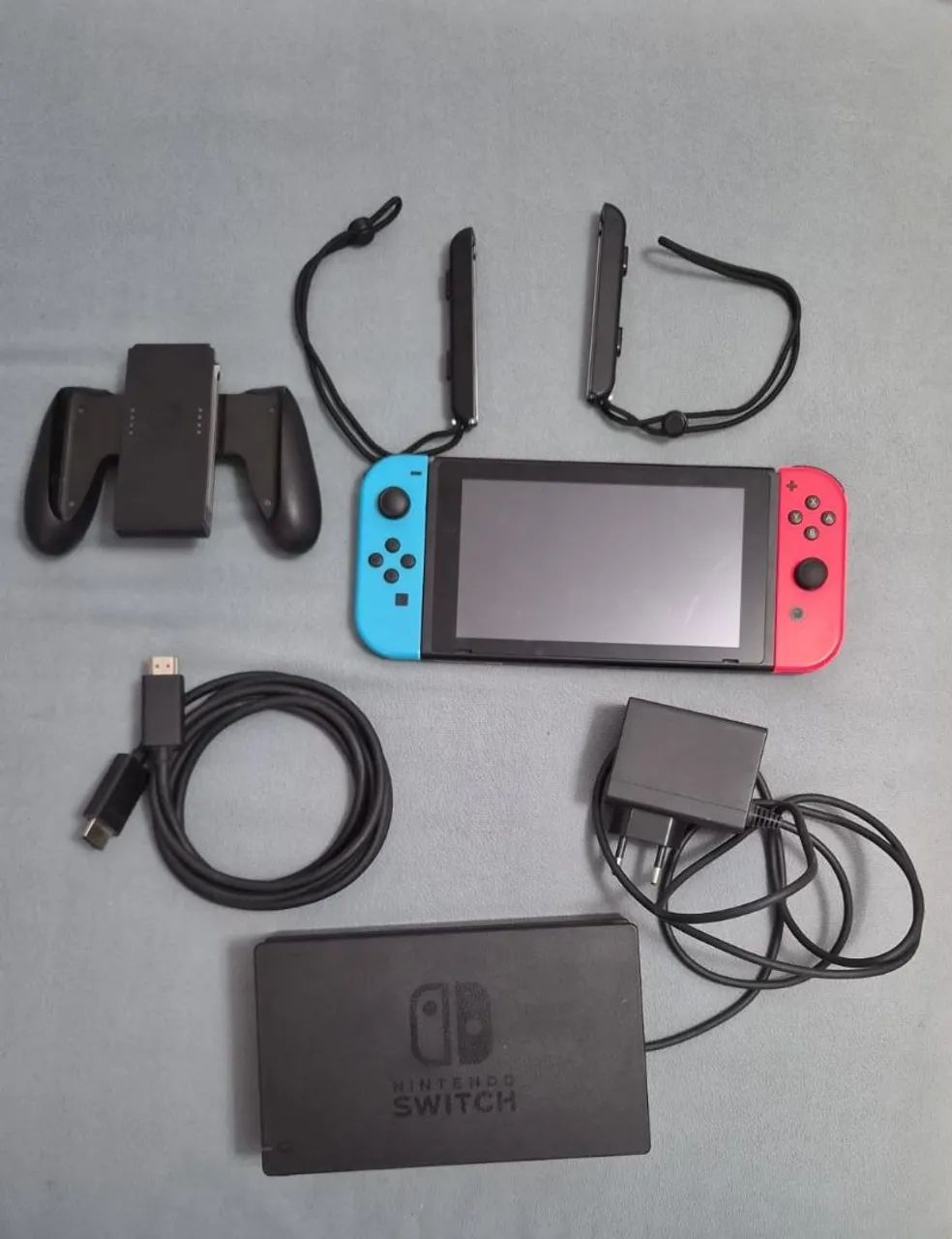 NITENDO SWITCH V2 - Completo e Seminovo - Foto 2