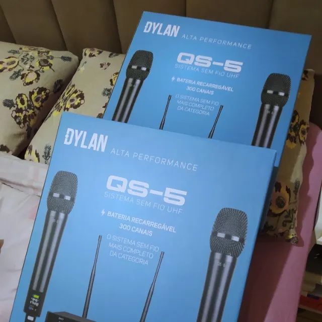 Microfone Sem Fio Dylan QS-5 - Foto 4