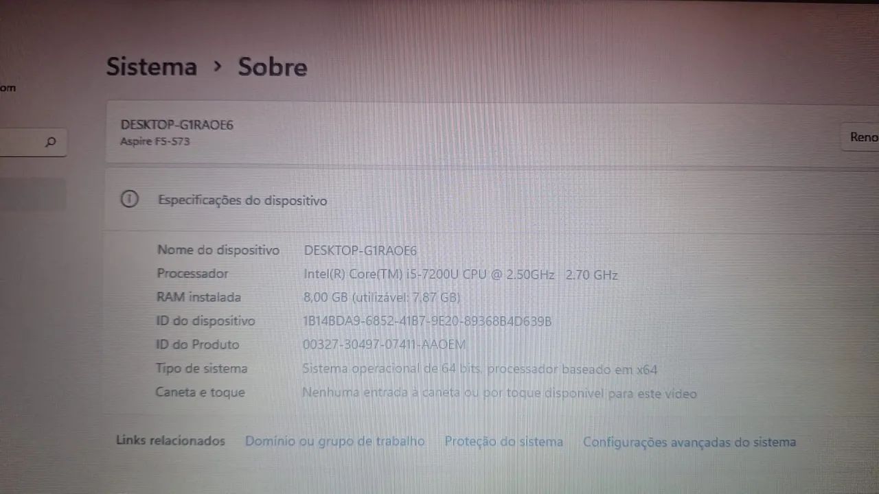 Notebook acer 