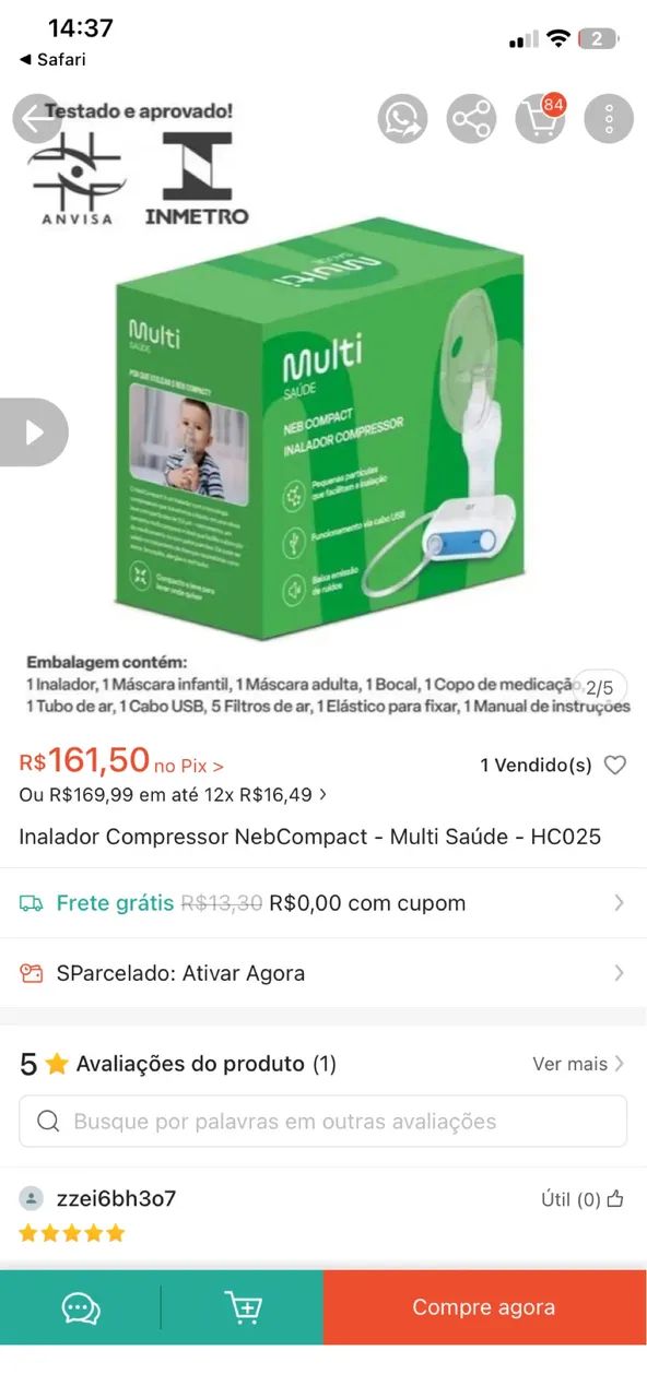 Aparelho aerosol 